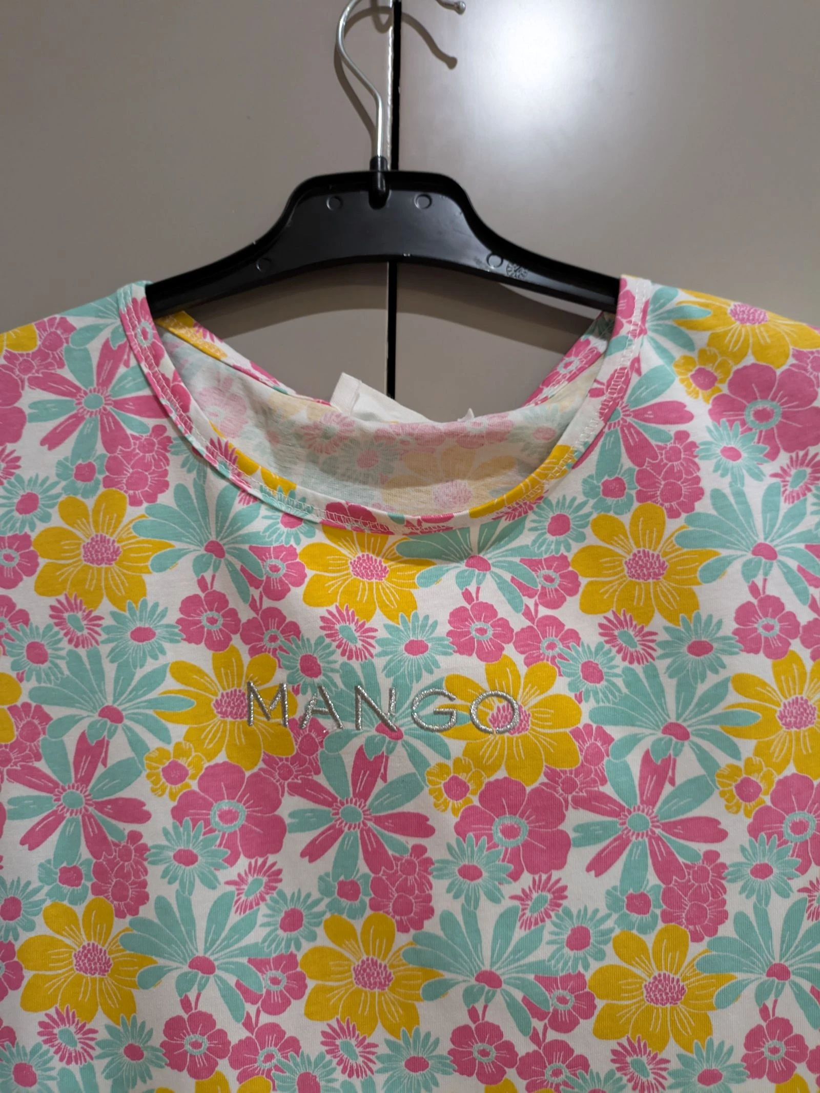 Camiseta Mango con estampado floral multicolor - Talla L – photo 4